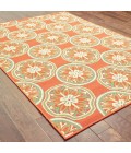 Oriental Weavers Area Rug Montego 8323D Orange 3' 7" X  5' 6"