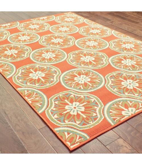 Oriental Weavers Area Rug Montego 8323D Orange 3' 7" X  5' 6"