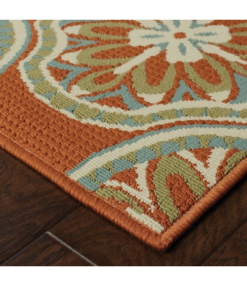 Oriental Weavers Area Rug Montego 8323D Orange 3' 7" X  5' 6"