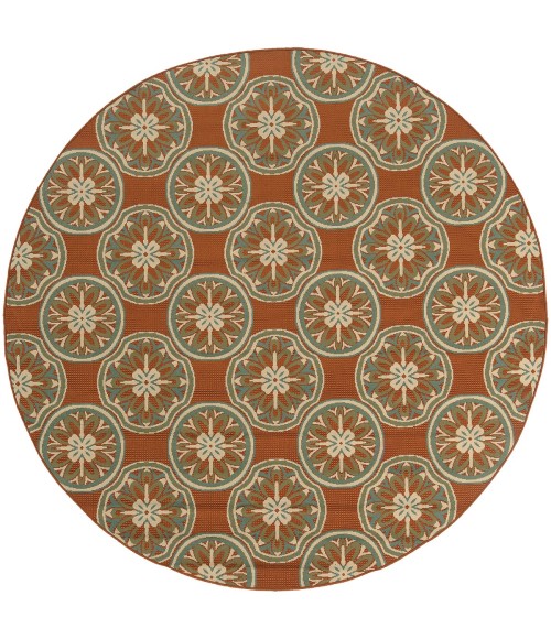 Oriental Weavers Area Rug Montego 8323D Orange 3' 7" X  5' 6"