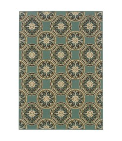 Oriental Weavers Montego 8323L Blue/ Ivory Area Rug 5 ft. 3 in. X 7 ft. 6 in. Rectangle