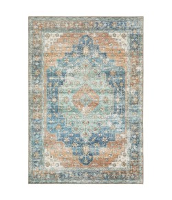 Oriental Weavers Myers Park Myp03 Rust/ Blue Area Rug 5 ft. X 7 ft. Rectangle