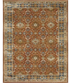 Oriental Weavers Naples 1204X Rust/ Blue 6 Ft. 7 In. X 9 Ft. 4 In. Rectangle Rug