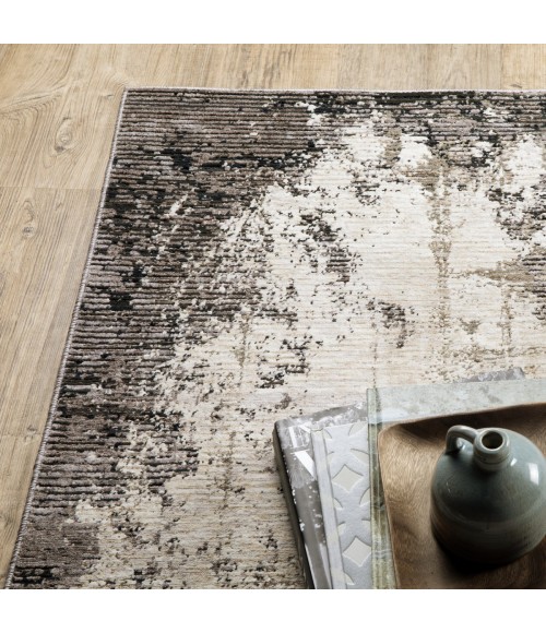 Nebulous Area Rug Oriental Weavers Area Rug Nebulous 7151E Grey 5' 3" X 7' 6"