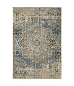 Oriental Weavers Raleigh 6649H Blue/ Ivory Area Rug 9 ft. 10 in. X 12 ft. 10 in. Rectangle