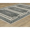 Oriental Weavers Raylan Ray01 Grey/ Blue 6 Ft. 7 In. X 9 Ft. 6 In. Rectangle Rug
