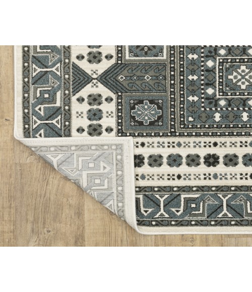 Oriental Weavers RAYLAN ray01 Grey/Blue Rug 6' 7X9' 6