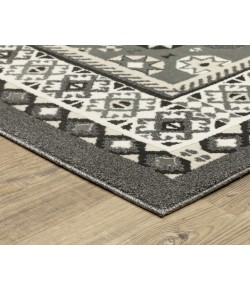 Oriental Weavers Raylan Ray02 Grey/ Ivory 6 Ft. 7 In. X 9 Ft. 6 In. Rectangle Rug