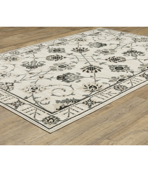 Oriental Weavers RAYLAN ray03 Ivory/Grey Rug 6'7X9'6