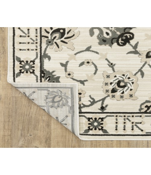 Oriental Weavers RAYLAN ray03 Ivory/Grey Rug 6'7X9'6