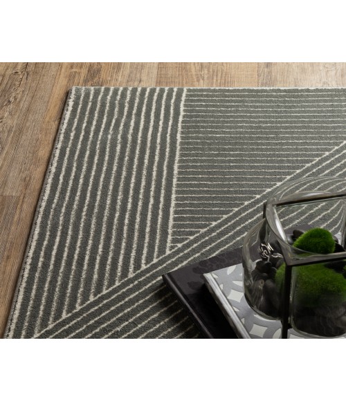 Oriental Weavers RAYLAN ray08 Grey/Ivory Rug 6'7X9'6