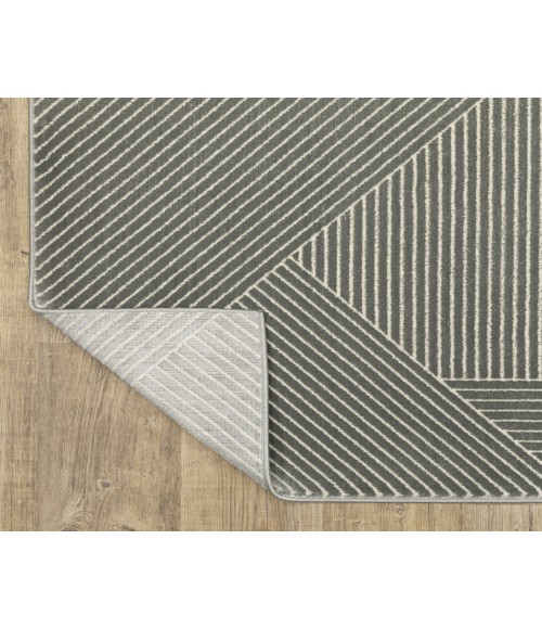 Oriental Weavers RAYLAN ray08 Grey/Ivory Rug 6'7X9'6