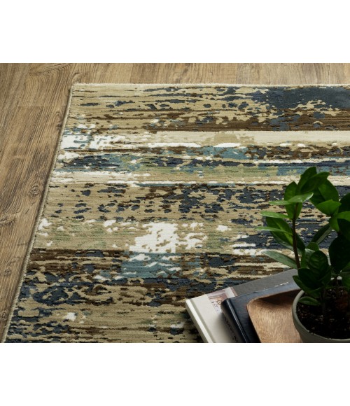 Oriental Weavers Reed Rug Oriental Weavers REED re02a Beige/Blue Rug 2' 3X7' 6
