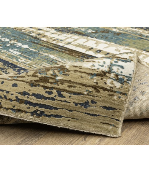 Oriental Weavers Reed Rug Oriental Weavers REED re02a Beige/Blue Rug 2' 3X7' 6