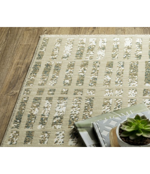 Oriental Weavers REED re12w Ivory/Blue Rug 7'10X10'10