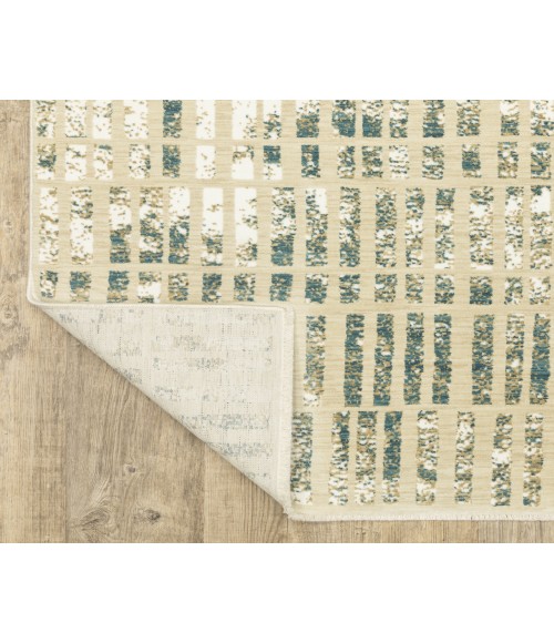 Oriental Weavers REED re12w Ivory/Blue Rug 7'10X10'10