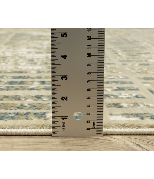 Oriental Weavers REED re12w Ivory/Blue Rug 7'10X10'10