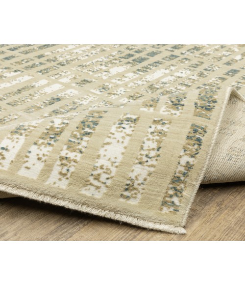 Oriental Weavers REED re12w Ivory/Blue Rug 7'10X10'10