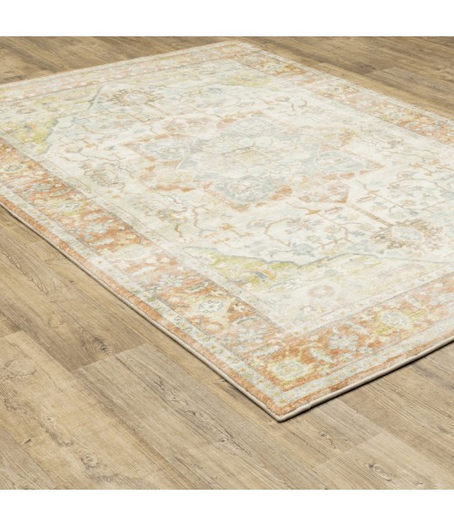 Oriental Weavers Area Rug Savoy 28101 Orange 7' 5" X 10'