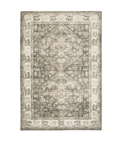 Oriental Weavers Savoy 28105 Charcoal/ Ivory Area Rug 5 ft. 3 in. X 7 ft. 3 in. Rectangle