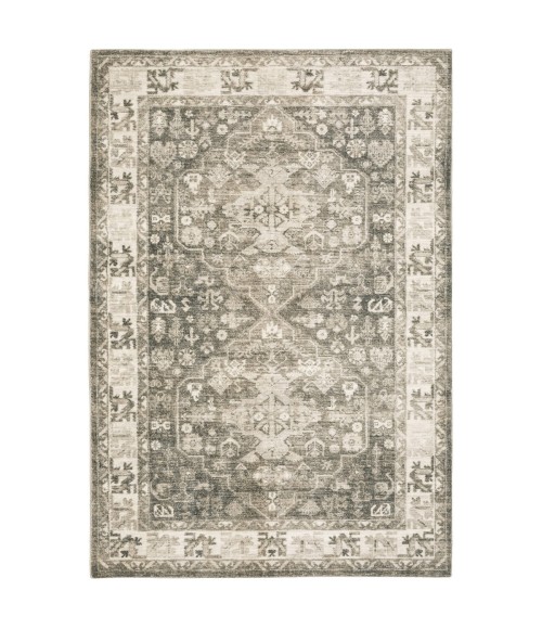 Oriental Weavers Area Rug Savoy 28105 Charcoal 5' 3" X  7' 3"