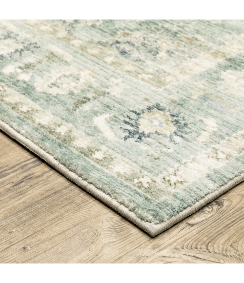 Oriental Weavers Area Rug Savoy 28107 Green 5' 3" X  7' 3"