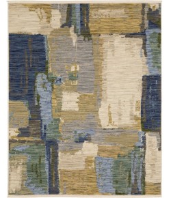 Oriental Weavers Soleri Sol05 Blue/ Green 2 Ft. 6 In. X 12 Ft. Runner Rug