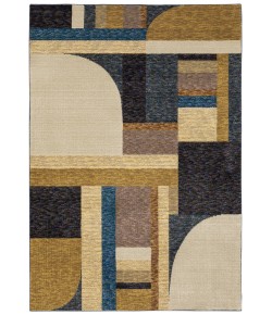 Oriental Weavers Strada Str01 Gold/ Blue Area Rug 6 ft. 7 in. X 9 ft. 6 in. Rectangle
