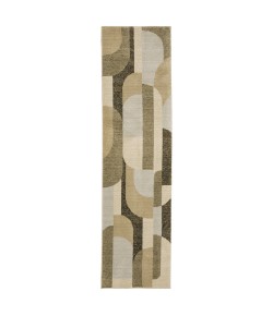 Oriental Weavers Strada Str02 Brown/ Beige Area Rug 2 ft. 3 in. X 8 ft. Runner
