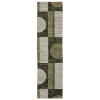 Oriental Weavers Strada Str05 Green/ Beige Area Rug 2 ft. 3 in. X 8 ft. Runner