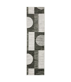 Oriental Weavers Strada Str06 Charcoal/ Grey Area Rug 2 ft. 3 in. X 8 ft. Runner