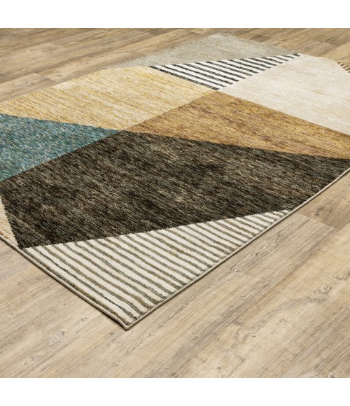 Strada Area Rug Oriental Weavers Area Rug Strada STR10 Gold 2' 3" X 8' Runner