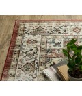 Oriental Weavers SUMTER sum01 Red/Ivory Rug 2'X8'