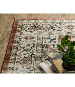 Oriental Weavers Sumter Sum01 Red/ Ivory 2 Ft. X 8 Ft. Runner Rug