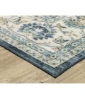 Oriental Weavers SUMTER sum02 Blue/Ivory Rug 2'X8'