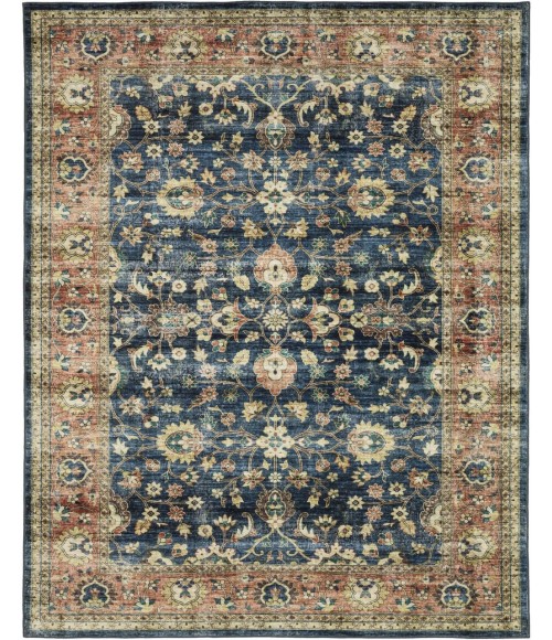 Oriental Weavers SUMTER sum04 Blue/Rust Rug 2'X8'