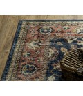 Oriental Weavers SUMTER sum04 Blue/Rust Rug 2'X8'