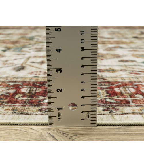 Oriental Weavers SUMTER sum05 Ivory/Red Rug 2'X8'