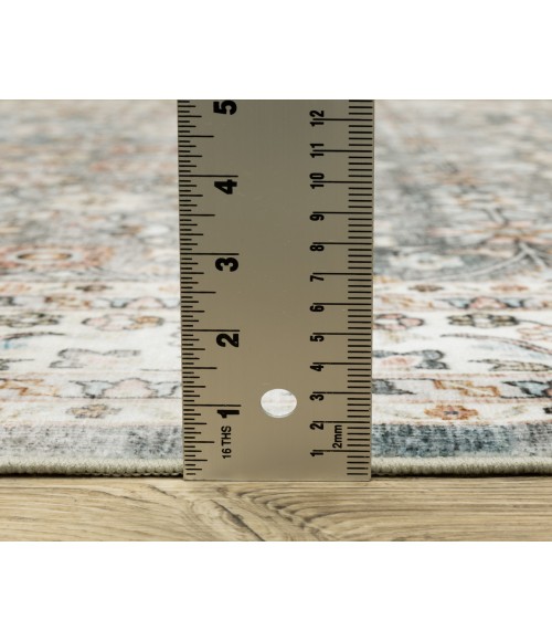 Oriental Weavers SUMTER sum07 Grey/Ivory Rug 2'X8'