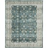 Oriental Weavers Sumter Sum08 Teal/ Ivory 7 Ft. 6 In. X 10 Ft. Rectangle Rug