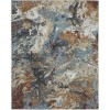 Oriental Weavers Sumter Sum13 Blue/ Rust 3 Ft. 6 In. X 5 Ft. 6 In. Rectangle Rug