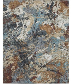 Oriental Weavers Sumter Sum13 Blue/ Rust 7 Ft. 6 In. X 10 Ft. Rectangle Rug