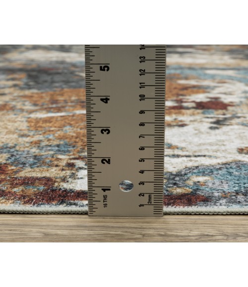 Oriental Weavers SUMTER sum13 Blue/Rust Rug 7' 6X10'
