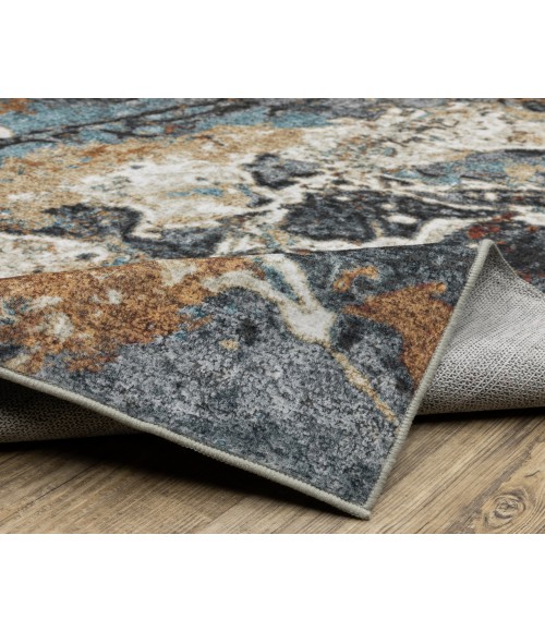 Oriental Weavers SUMTER sum13 Blue/Rust Rug 7' 6X10'