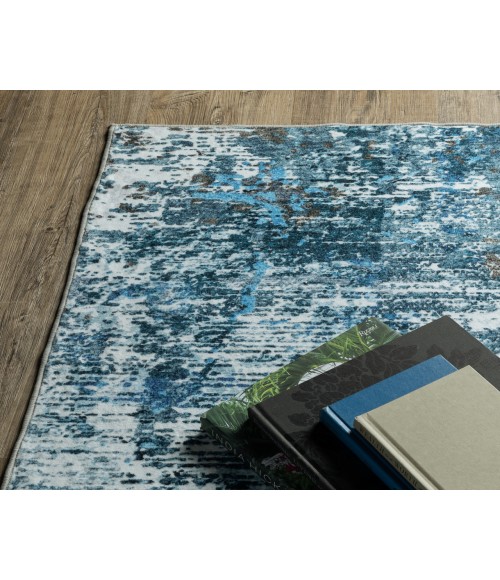 Oriental Weavers SUMTER sum14 Blue/Ivory Rug 3'6X5'6