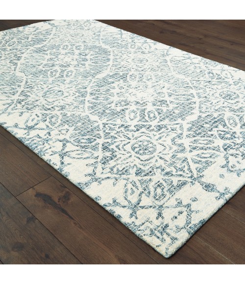 Oriental Weavers Area Rug Tallavera 55603 Blue 3' 6" X  5' 6"