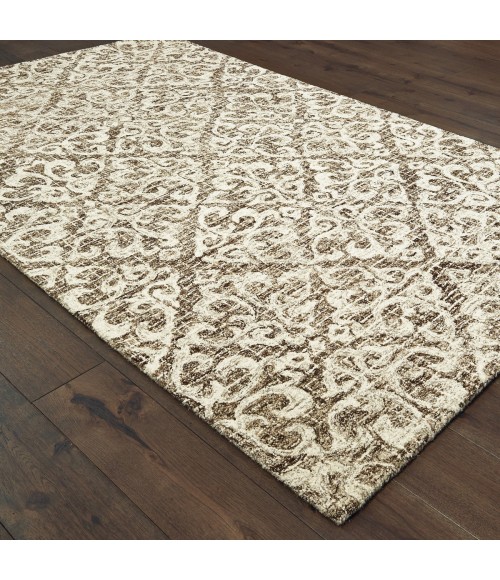 Oriental Weavers Area Rug Tallavera 55607 Brown 3' 6" X  5' 6"