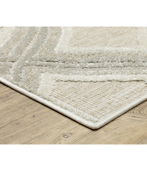 Oriental Weavers TANGIER tan04 Grey/Beige Rug 3' 3X5'