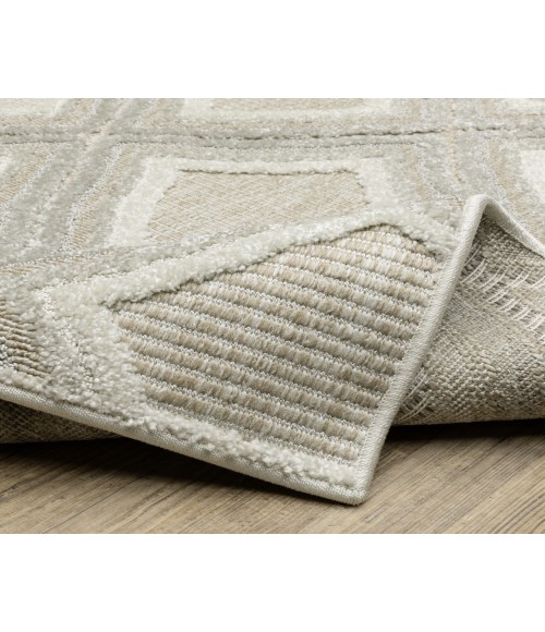 Oriental Weavers TANGIER tan04 Grey/Beige Rug 3' 3X5'