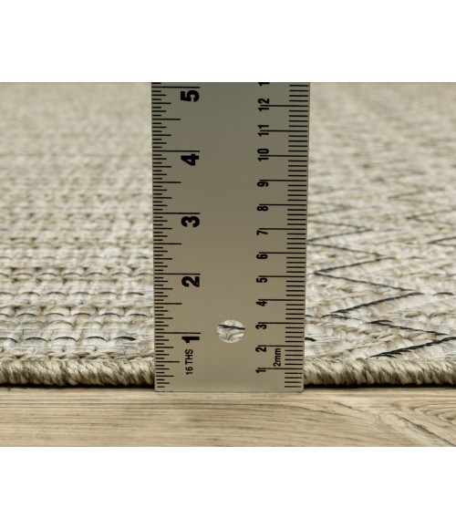 Oriental Weavers TORTUGA tr09a Beige/Black Rug 3'3X5'